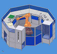 Robotic Loss of Ignition analyser for mineral ore samples by weight