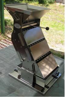 Three Tiered Riffle Splitter - front