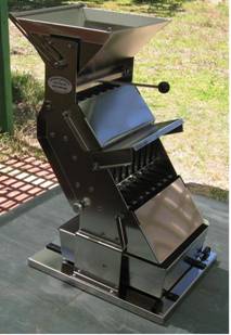 Three Tiered Riffle Splitter - one front cover open